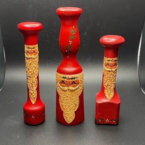 Santa's- Hand painted with Artist's Signature